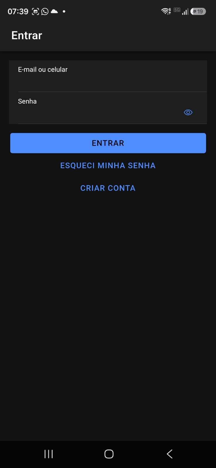 Tela de login
