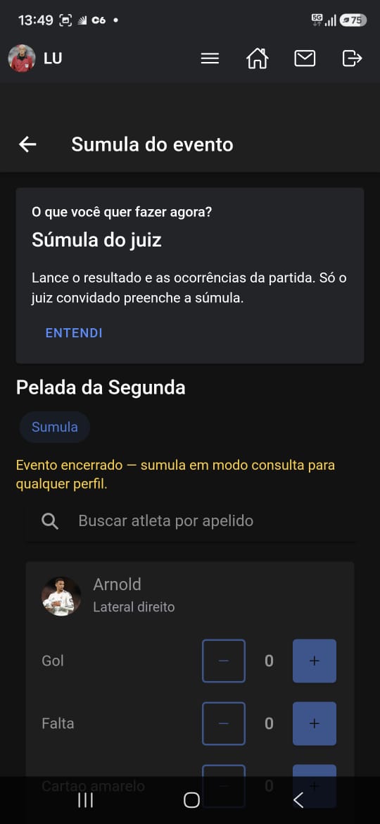 Súmula do juiz