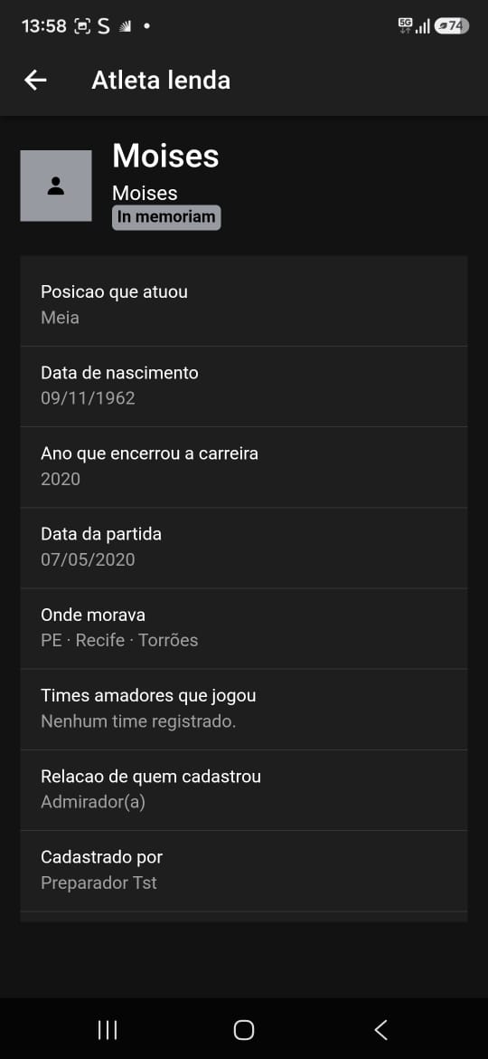 Lendas do futebol amador
