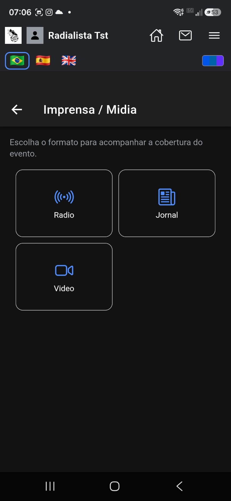 Hub Imprensa / Mídia: Rádio, Jornal e Vídeo