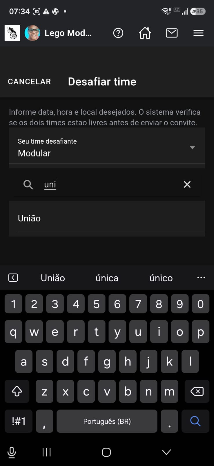 Marcar confronto: convocação do elenco